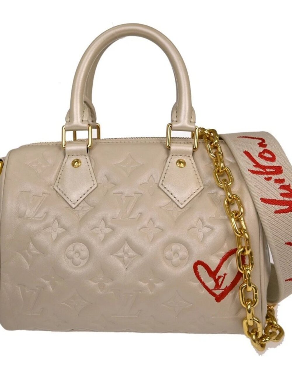 Best07/ Louis Vuitton Fall In Love Speedy Bandouliere 22 M58736 Hand bag NQ11032